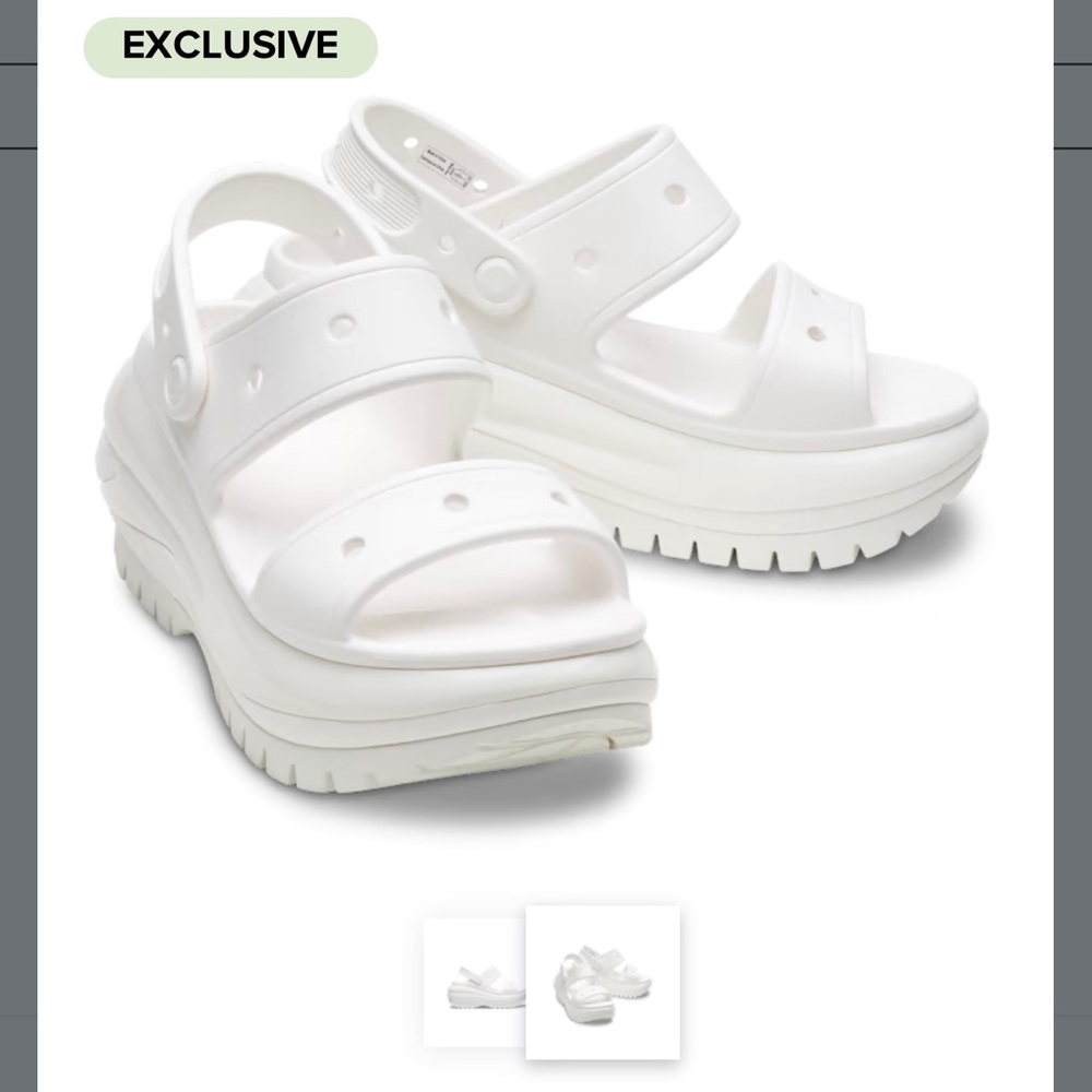 ‼️SOLD‼️MEGA CRUSH CROC SANDALS W7 BNWT SOLD OUT EVERYWHERE ‼️SOLD‼️